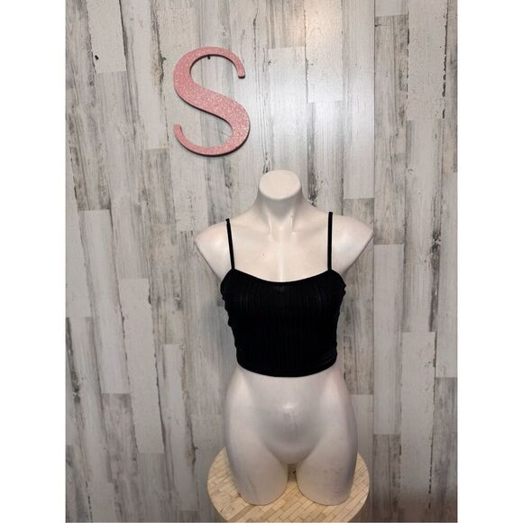 Black tank top crop top size small - Picture 1 of 6